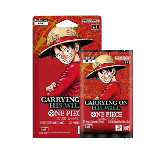 One Piece - Carrying on his will - OP13 - Sleeved Booster Pack ENG