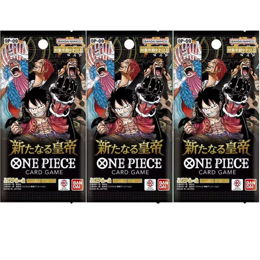 3x One Piece The Four Emperors OP09 Booster JP